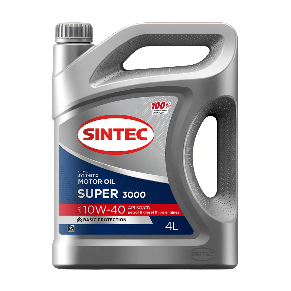 Масло моторное SINTEC SUPER 3000 10W40 полусинтетика 4 л 801894