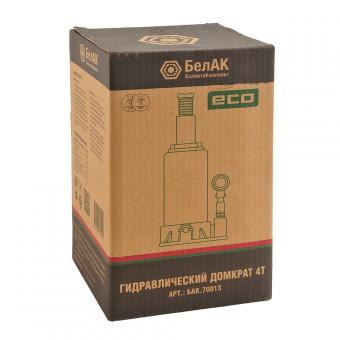 Домкрат гидравлический БЕЛАК ECO бутылочный 4 т БАК.70013